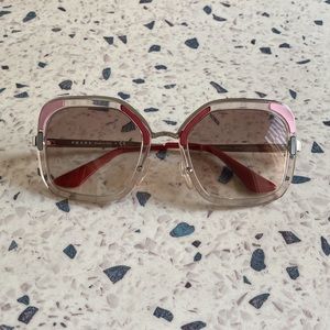 PRADA 70s Style Oversized Sunglasses